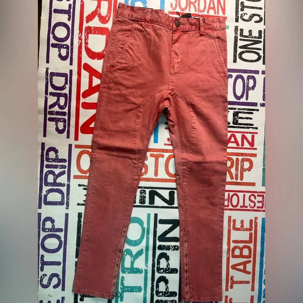 Pink denim jean pants Sz Various